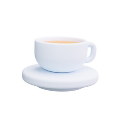 Tea Cup 3d Render Icons