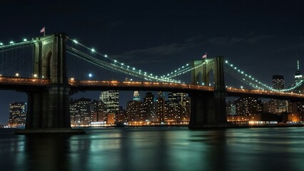 Fototapeta premium city bridge and city skyline