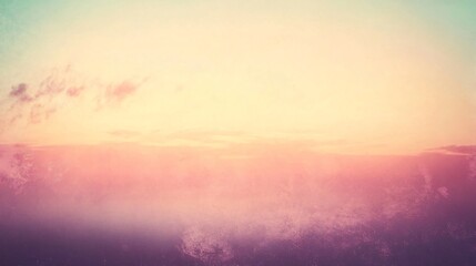 Pastel Sky with Clouds at Sunset