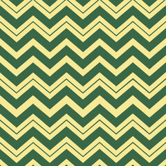 A chevron seamless pattern with a green & yellow stripe