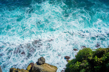 Waves on the rocks