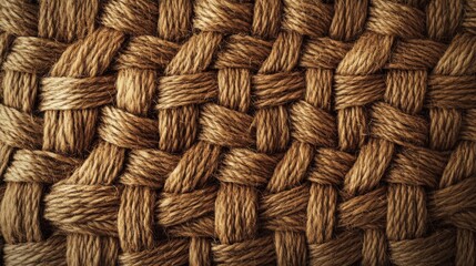 Woolen rope background. Close-up of twine texture.