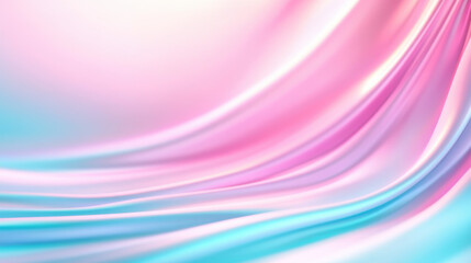 Soft pastel waves in pink and blue hues create serene and dreamy background. Ideal for various design projects