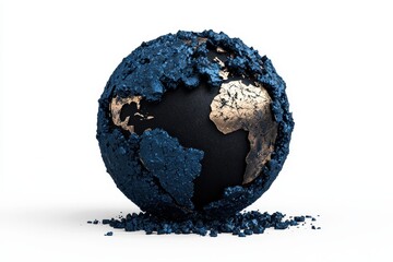 Dynamic Shattered Glass Orb with Light Effect