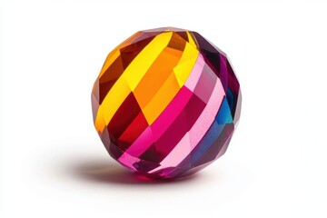 Obraz premium Colorful Crystal Ball with Glowing Aura
