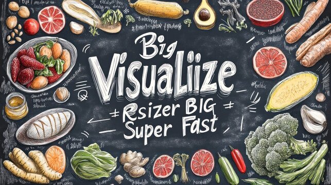 Big Visualize Resizer BIG Super Fast  -  Healthy Food Concept