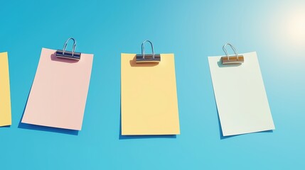 Colorful Sticky Notes in Spiral Arrangement