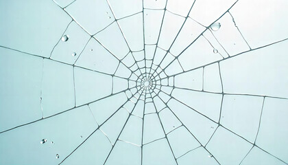 Obraz premium Shattered Glass Pattern on White Background