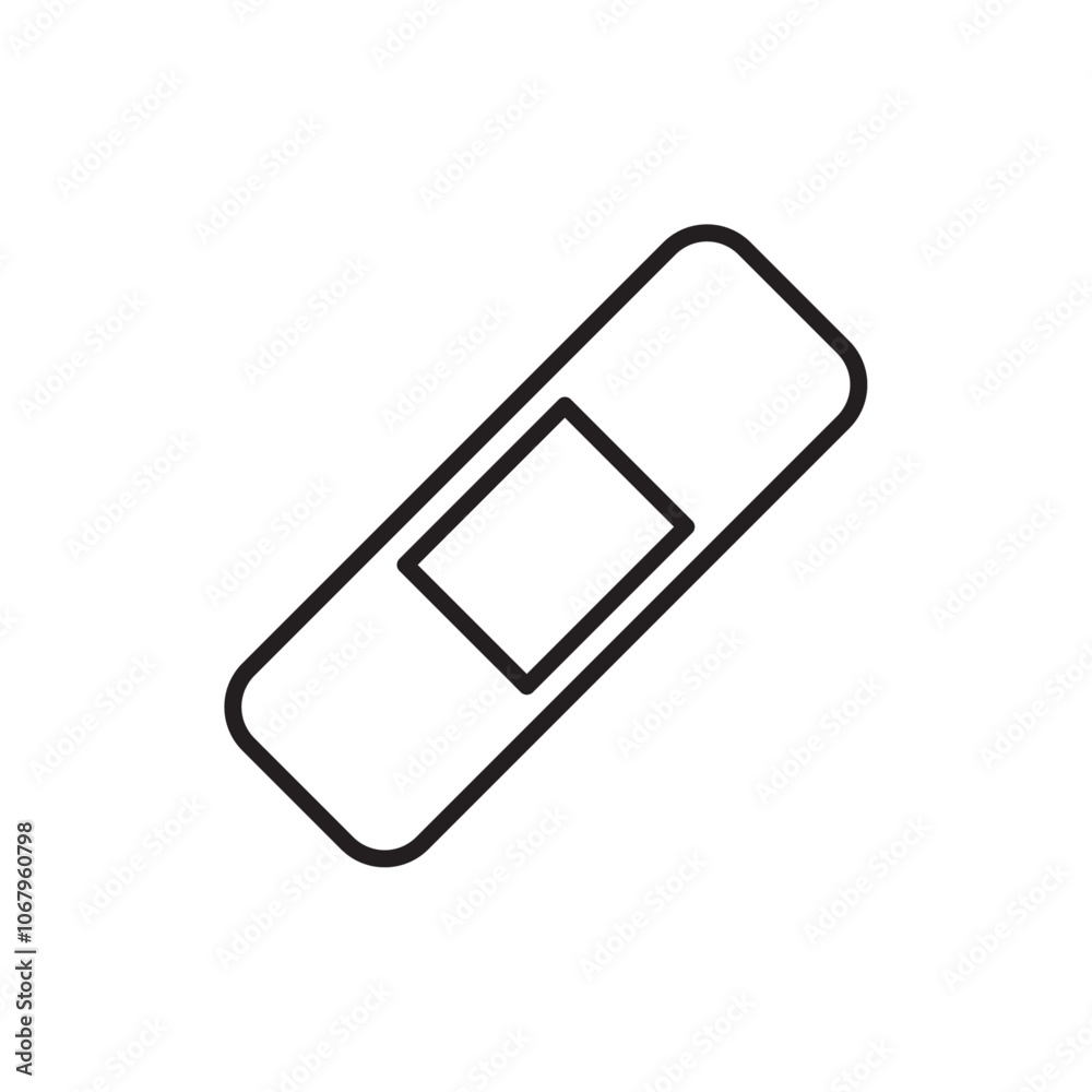 Aufkleber Bandage icon Outline vector for web ui