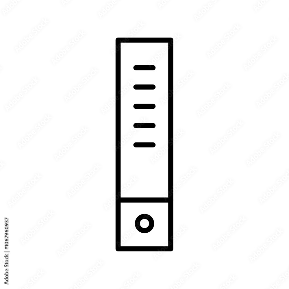 Poster Binder icon Outline vector for web ui