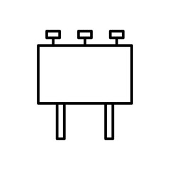 Obraz premium Billboard icon Outline vector for web ui