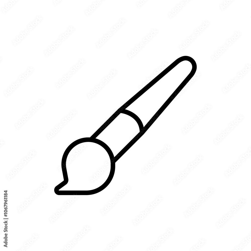 Aufkleber brush icon outline vector for web ui