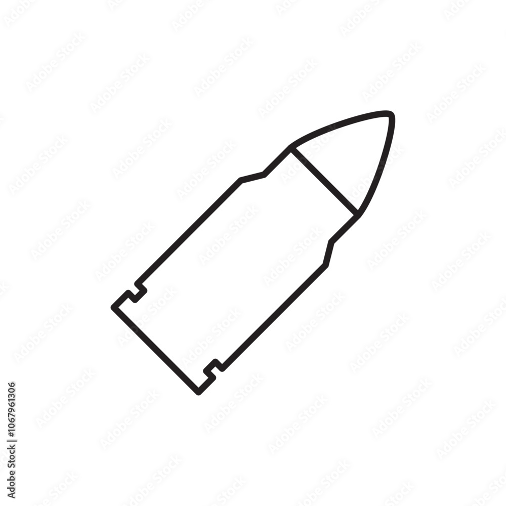 Aufkleber Bullet icon Outline vector for web ui