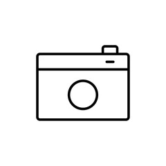 Camera icon Outline vector for web ui