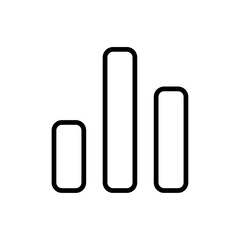 Chart icon Outline vector for web ui