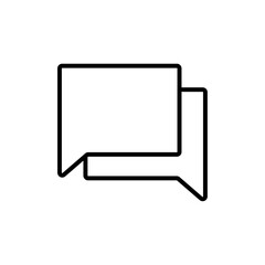 Chat icon Outline vector for web ui