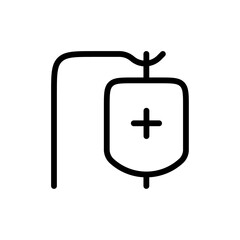 Chemotherapy icon Outline vector for web ui