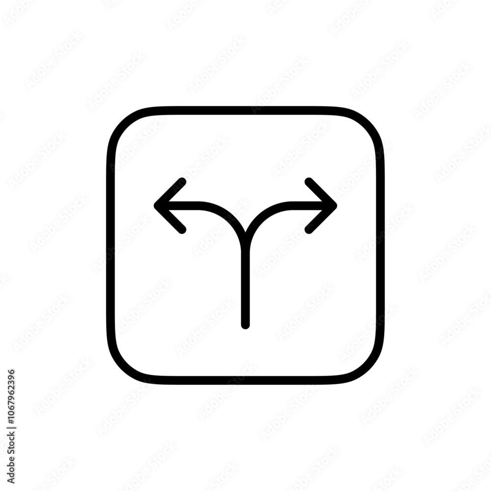 Aufkleber Directions icon Outline vector for web ui