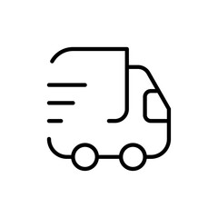 Delivery icon Outline vector for web ui