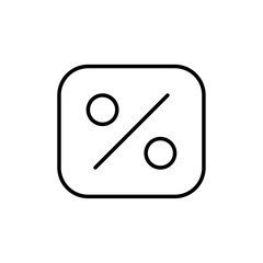 Discount icon Outline vector for web ui