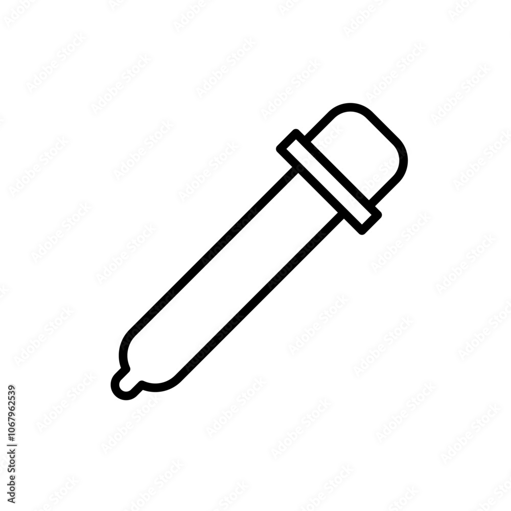 Poster dropper icon outline vector for web ui