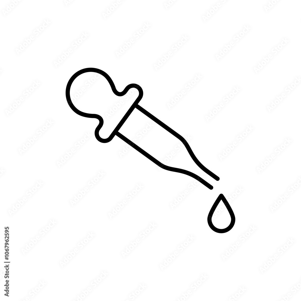 Poster Dropper icon Outline vector for web ui