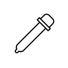 Dropper icon Outline vector for web ui