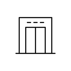 Elevator icon Outline vector for web ui