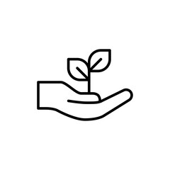 Environment icon Outline vector for web ui