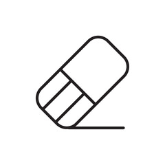 Eraser icon Outline vector for web ui