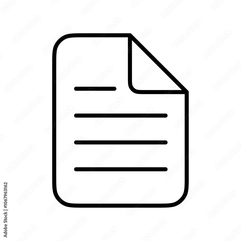 Poster Form icon Outline vector for web ui