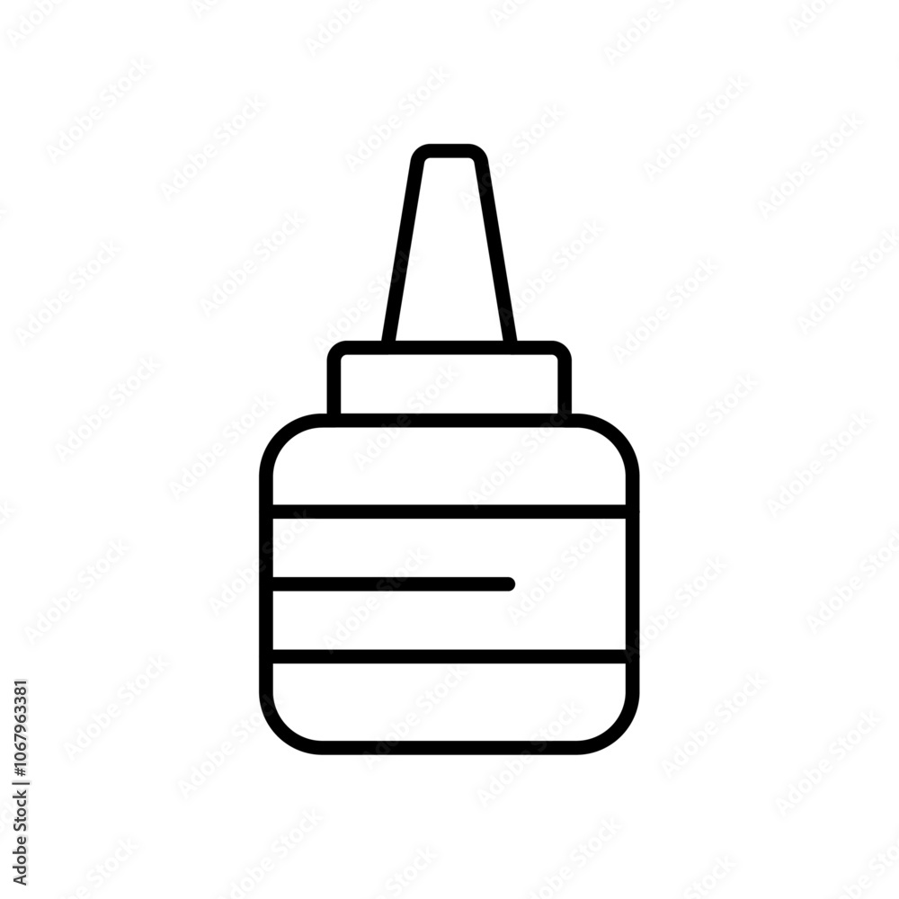 Poster Glue icon Outline vector for web ui