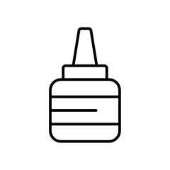 Obraz premium Glue icon Outline vector for web ui