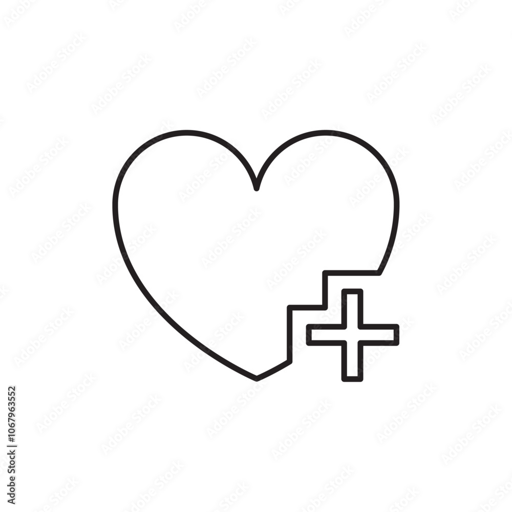 Poster health care icon outline vector for web ui