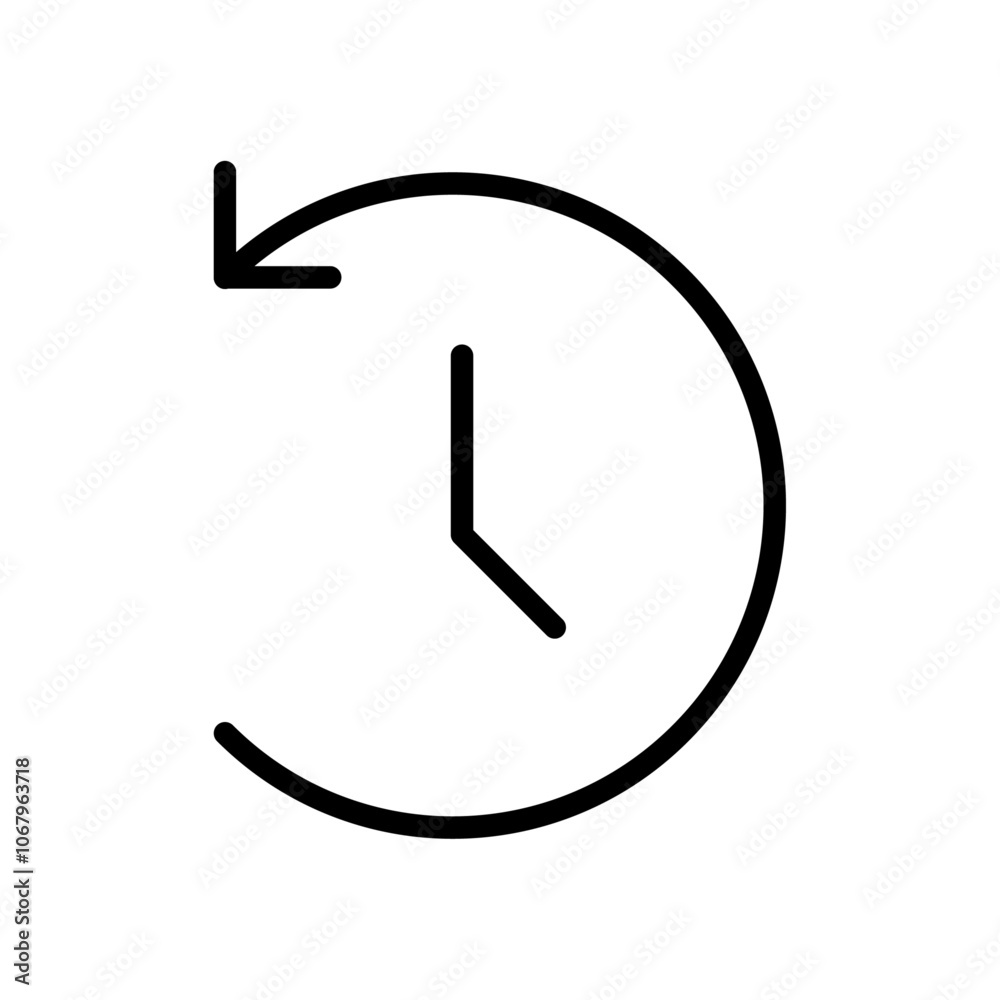 Poster History icon Outline vector for web ui
