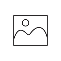 Image icon Outline vector for web ui