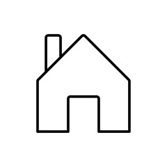 House icon Outline vector for web ui