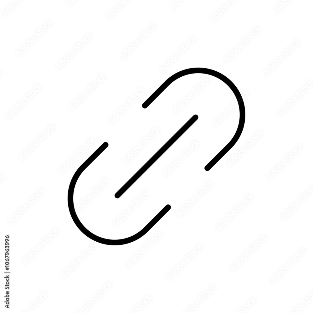 Poster Link icon Outline vector for web ui