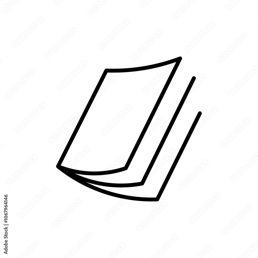 Aufkleber magazines icon outline vector for web ui