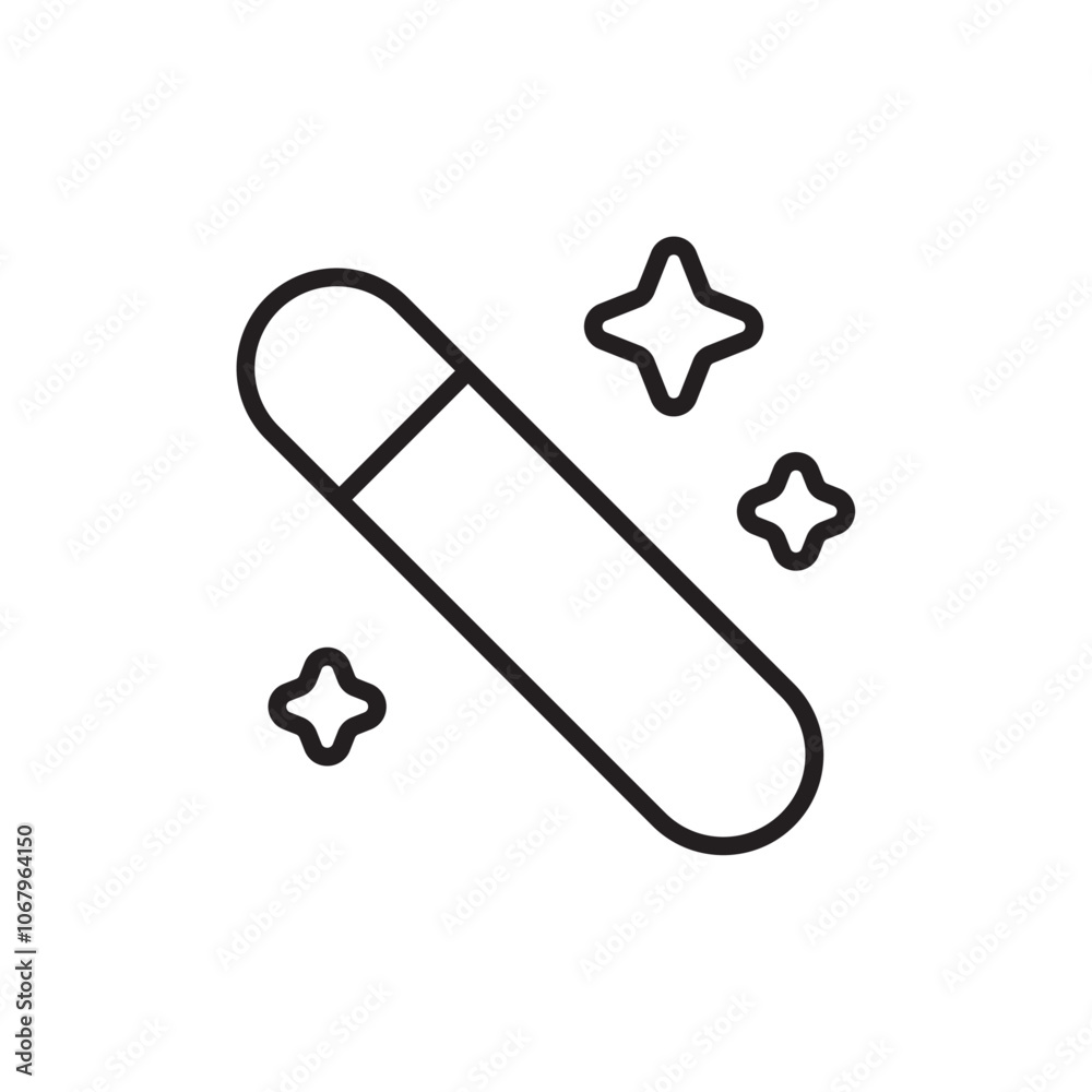 Aufkleber magic icon outline vector for web ui