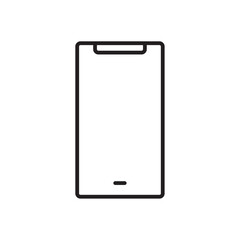 Mobile icon Outline vector for web ui