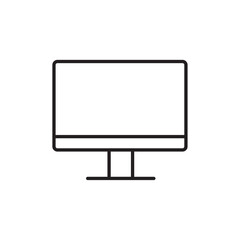Monitor icon Outline vector for web ui