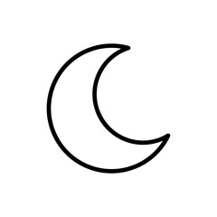 Obraz premium Moon icon Outline vector for web ui