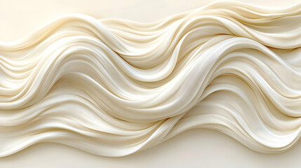 Obraz premium Abstract White Wavy Background Illustration