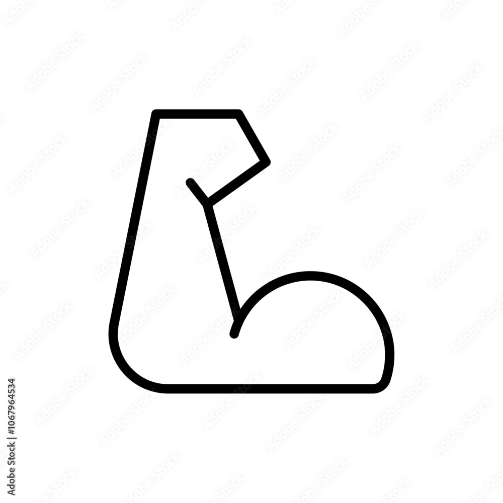Poster muscle icon outline vector for web ui