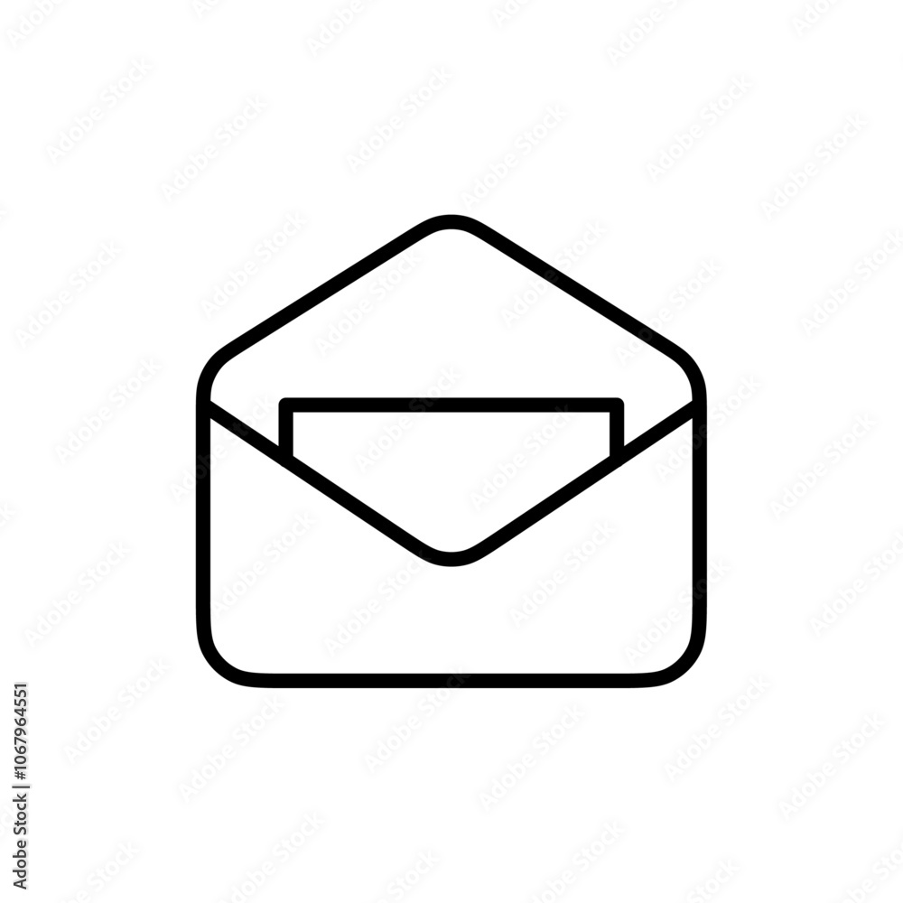Poster Newsletter icon Outline vector for web ui