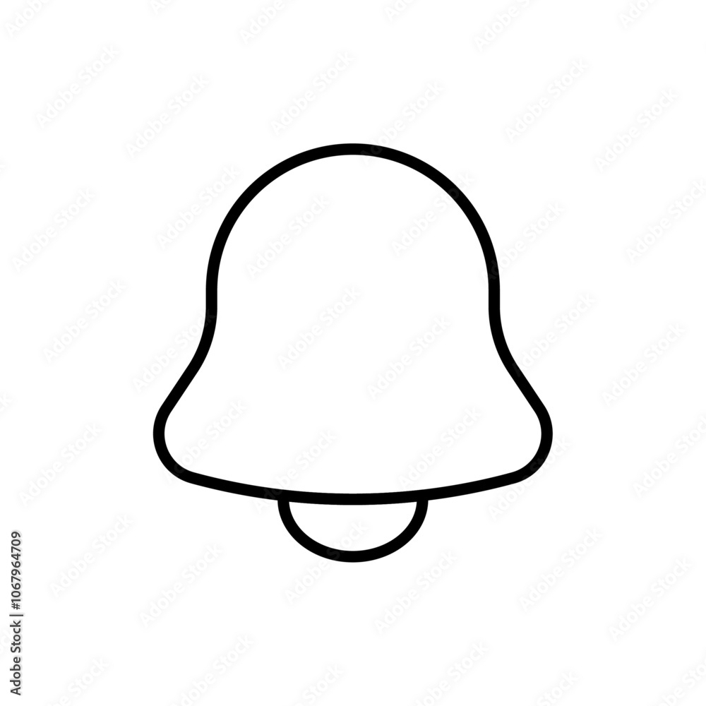 Poster Notification icon Outline vector for web ui