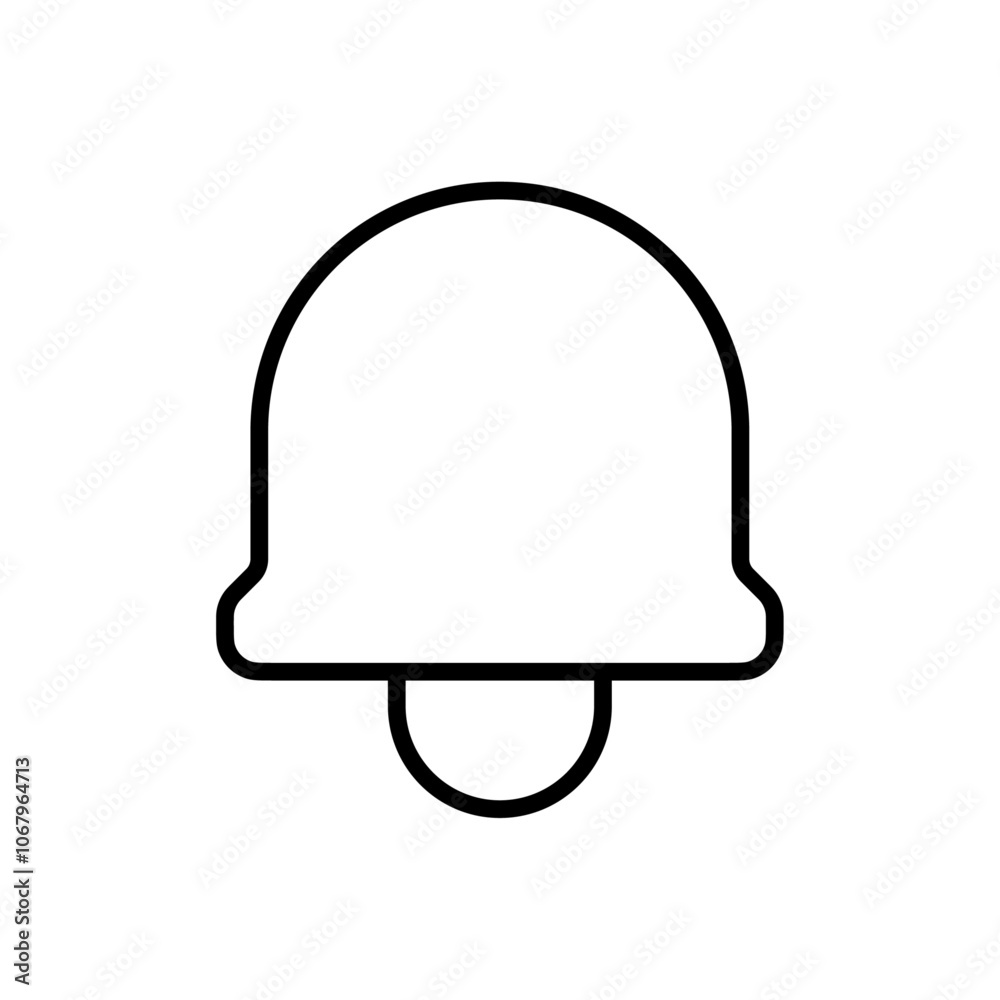 Aufkleber Notification icon Outline vector for web ui