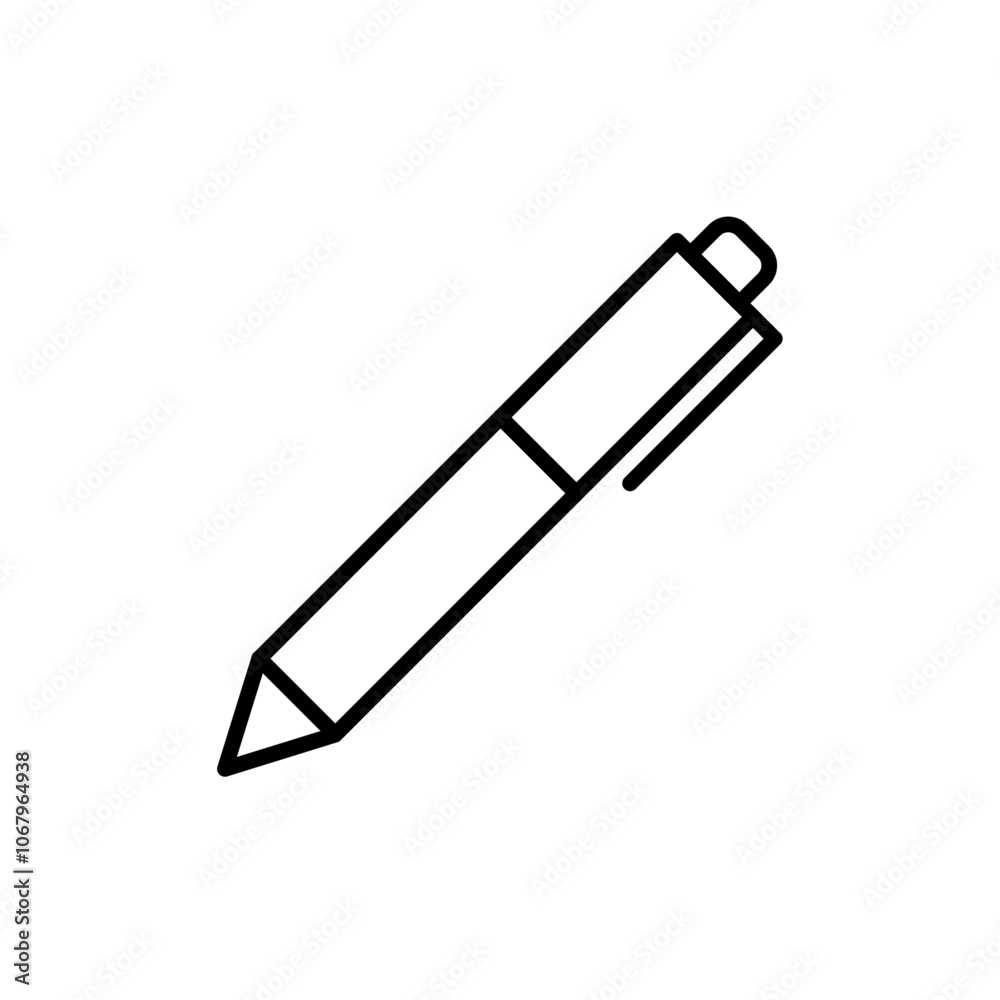 Poster Pen icon Outline vector for web ui