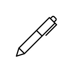 Pen icon Outline vector for web ui